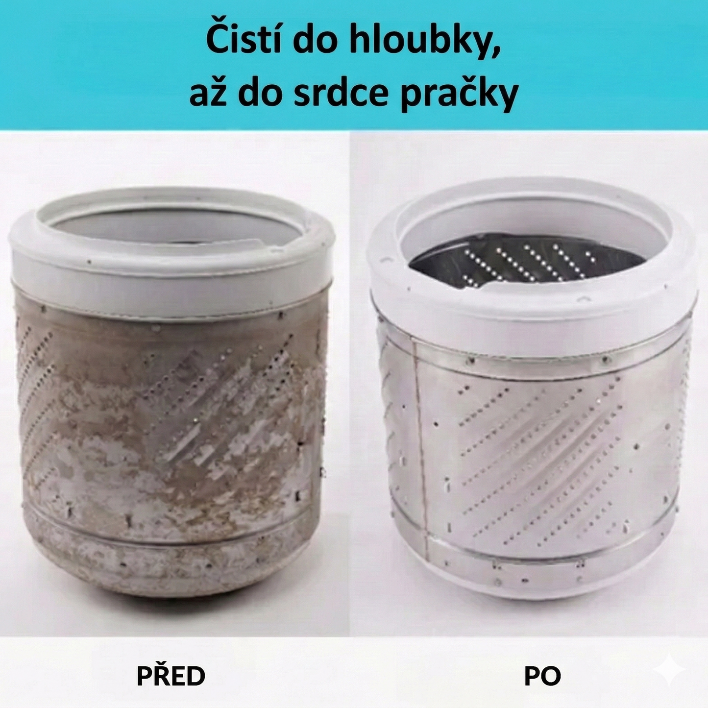 Profesionalni čistilec pralnega stroja – aktivni encimi`
