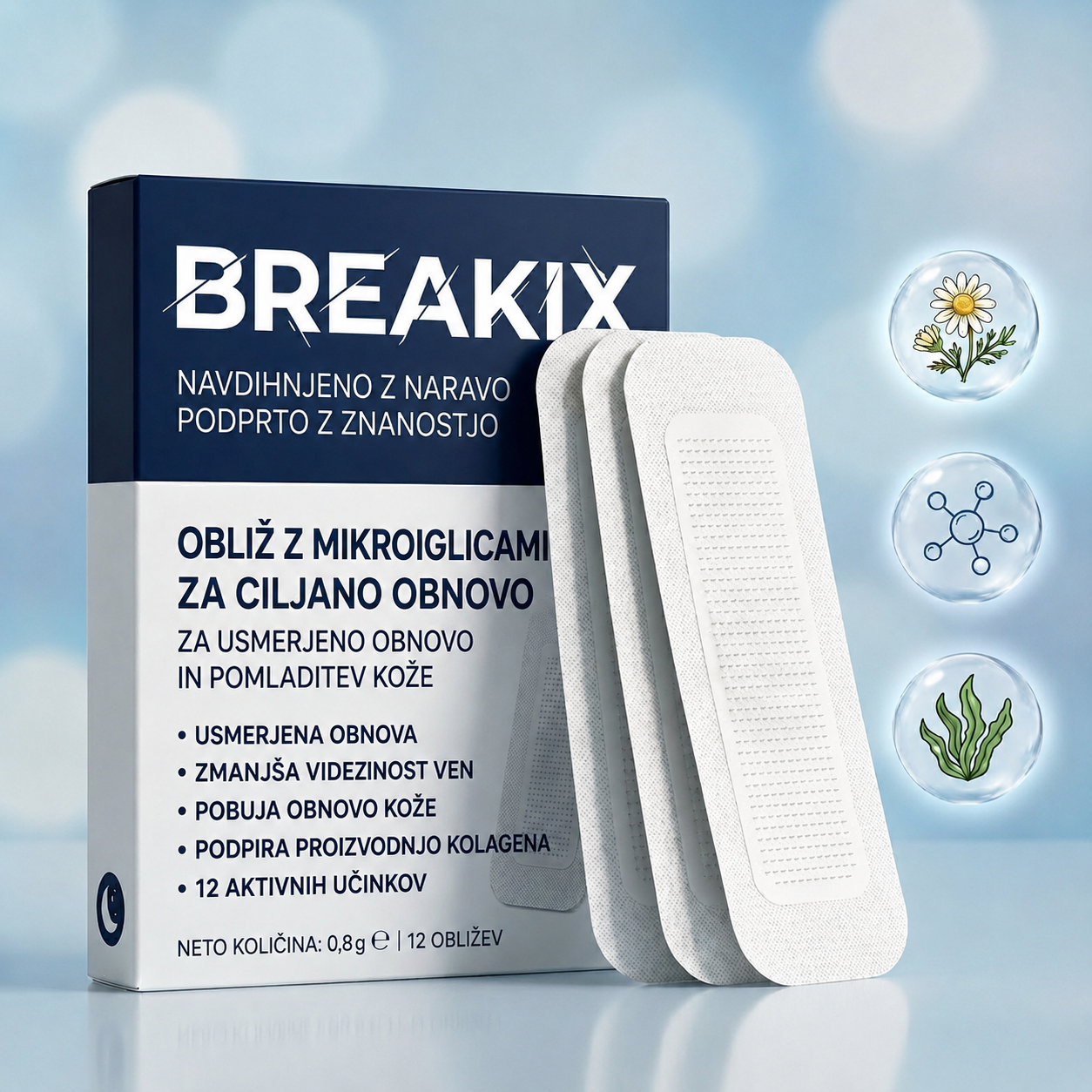 Breakix® VeinTarget obliž z mikroiglicami